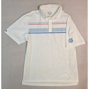 Straight Down Performance Golf Polo Shirt Men's Large Biltmore 1926 CC Striped
